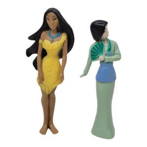 Disney Princess Pocahontas Mulan Mini Figures Cake Toppers Toys NEW Sealed